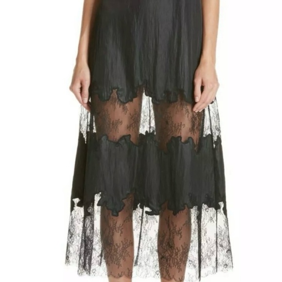 NWT ROBERT RODRIGUEZ BLACK LACE SLIP DRESS - Picture 3 of 14